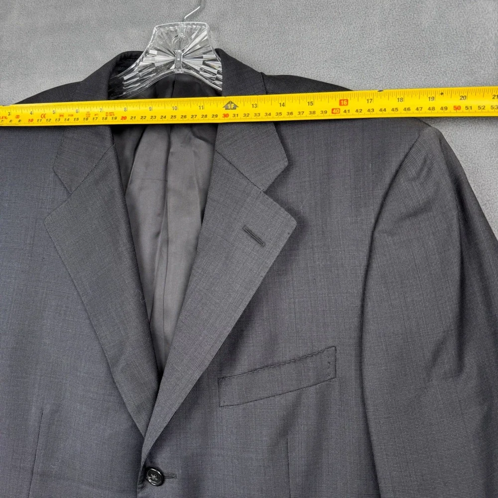 Ermenegildo Zegna Trofeo Blazer Mens 52 Gray‎ Wool 3 Button Sport Coat Jacket 42